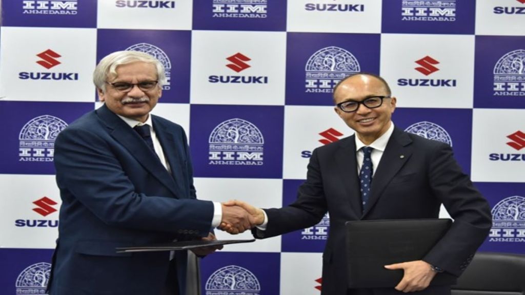 The partnership agreement was signed in an event on the IIMA Campus.