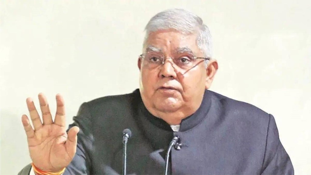 Vice President Jagdeep Dhankhar (File photo: IE)