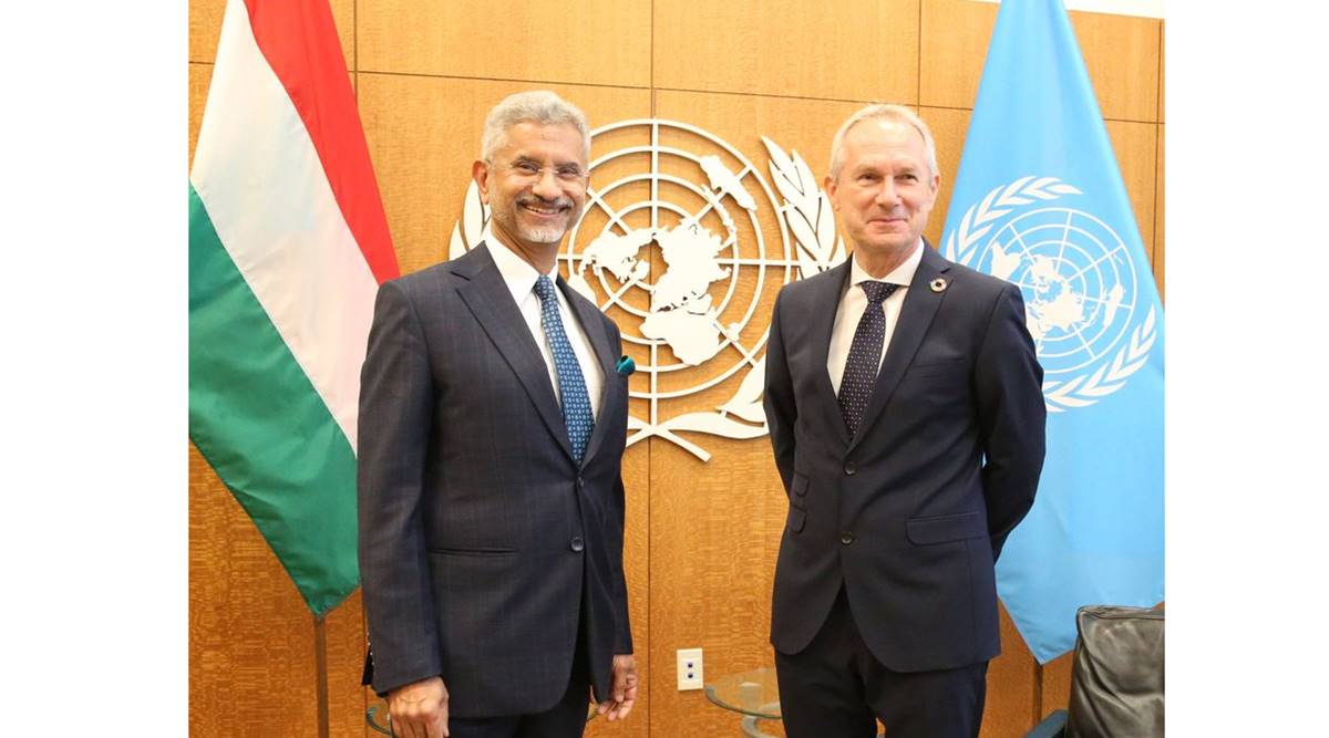 jaishankar with Csaba Korosi
