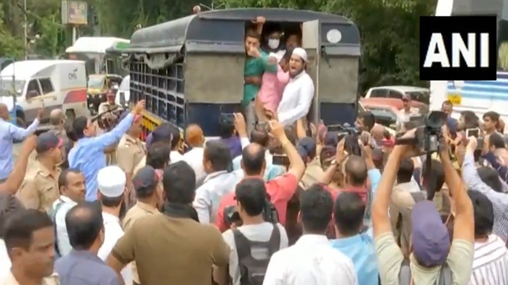 Pune police have booked more than 60 persons for holding without permission a protest in the city. (Photo: ANI)