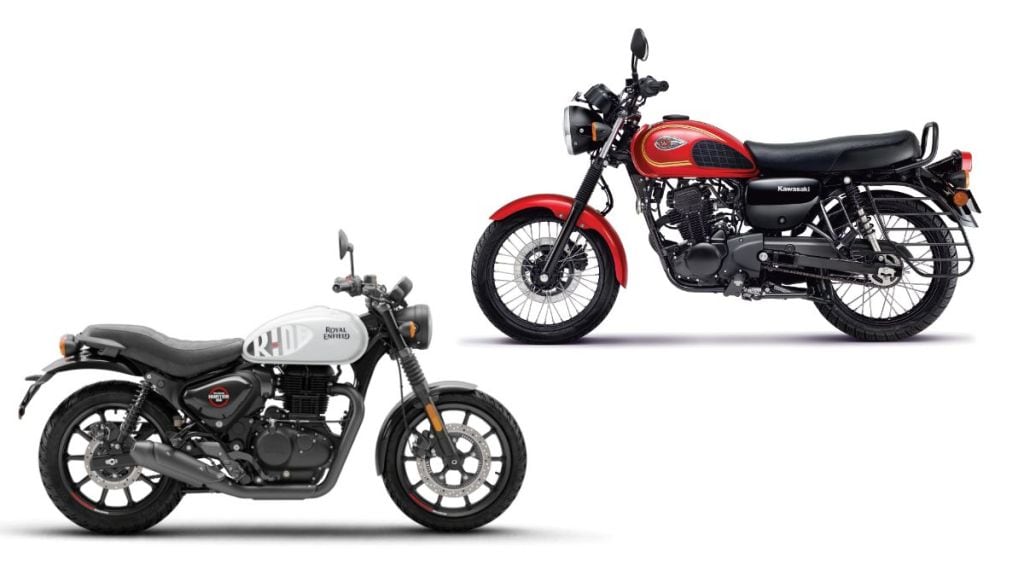 kawasaki w175 vs royal enfield hunter 350