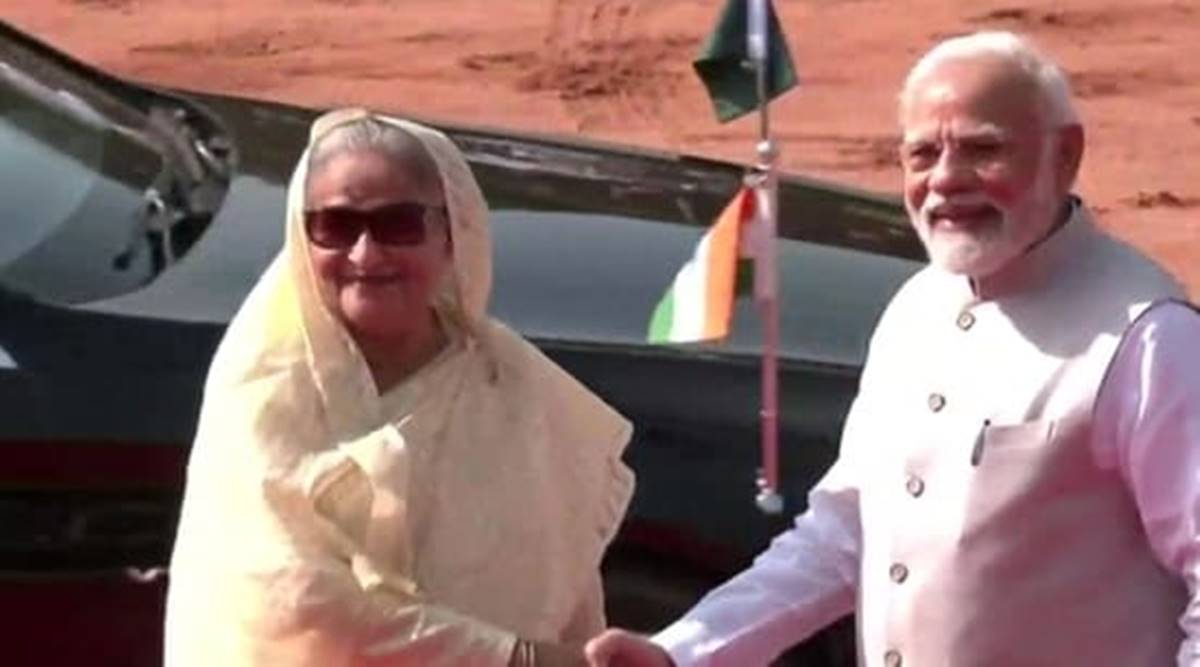 shiekh hasina in India