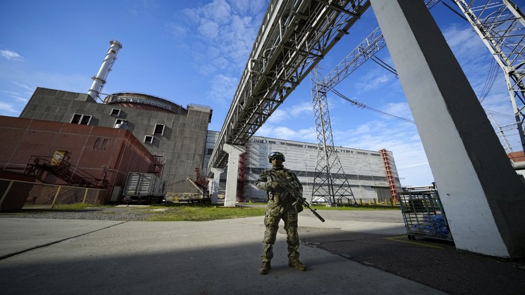 "You're not using the weapons, but you can still be blackmailing by not having the nuclear power plant working for the people - the people are not receiving the electricity." (AP File photo)