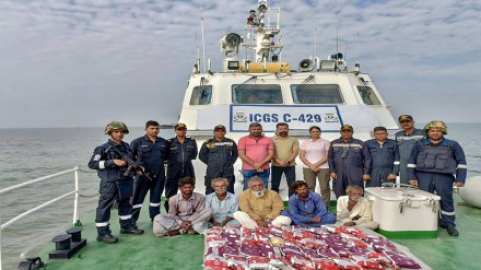 The ATS said in a release that as per the primary investigation, the seized heroin was sent by Pakistan-based drug mafia Mohammad Kadar, who intended to use the Gujarat coast to supply it further to north India and Punjab. The ATS said in a release that as per the primary investigation, the seized heroin was sent by Pakistan-based drug mafia Mohammad Kadar, who intended to use the Gujarat coast to supply it further to north India and Punjab.