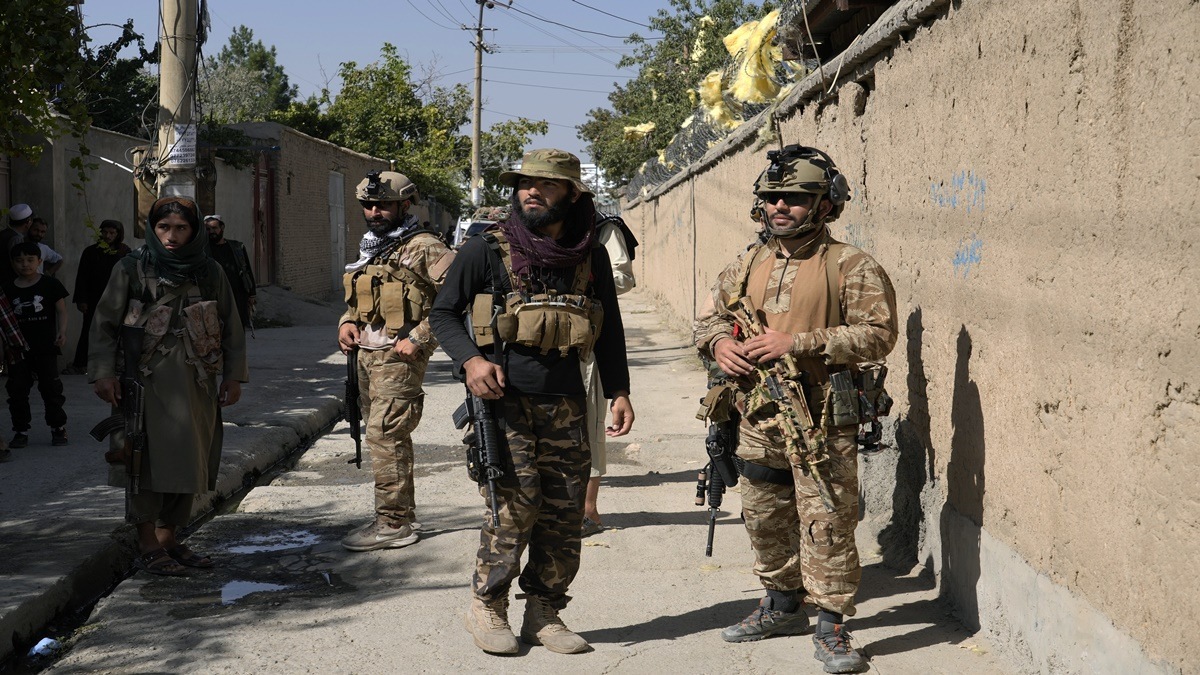 The interior ministry compound is in a secure area next to Kabul international airport. (AP Photo)
