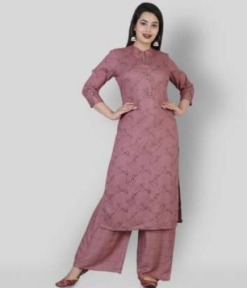 Elegant Long Kurti & Plazo Dress