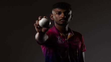 Cricket-UAE's Meiyappan takes first hat-trick of T20 World Cup