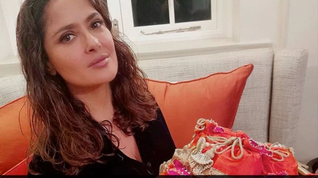 Diwali 2022 Salma Hayek gets spell check for an error in her post Diwali 2022 Salma Hayek gets spell check for an error in her post
