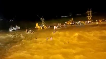 Visuals from the spot showed people struggling against the river current as they tried to move to the bank. (Photo: ANI)