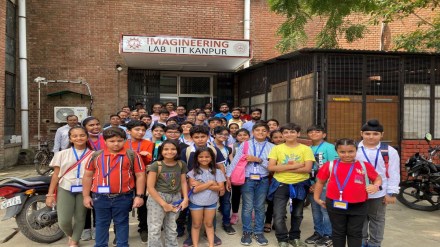 Over 20 children from grades five to 10 visited labs at IIT Kanpur on October 3 and 4. Over 20 children from grades five to 10 visited labs at IIT Kanpur on October 3 and 4.