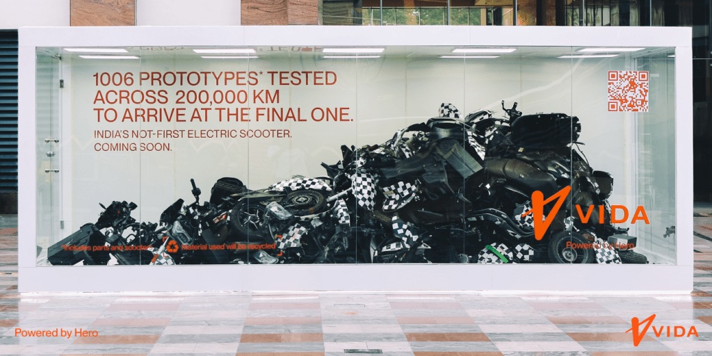 hero Vida electric scooter, sets up first-of-its-kind installation in Gurugram