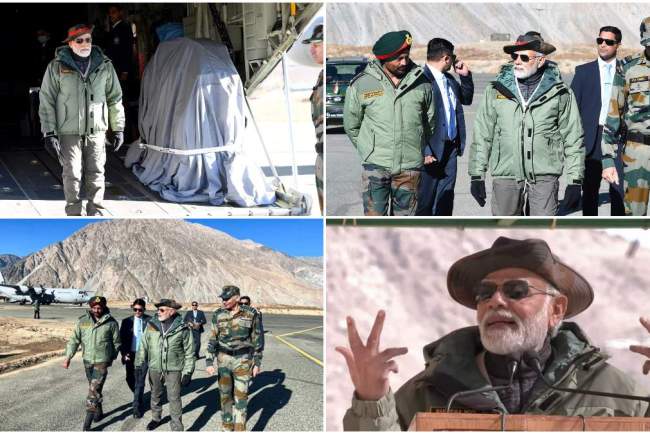 pm modi in kargil, pm modi celebrates diwali, pm diwali celebration, pm narendra modi in kargil, pm celebrates diwali with soldiers, pm in kargil