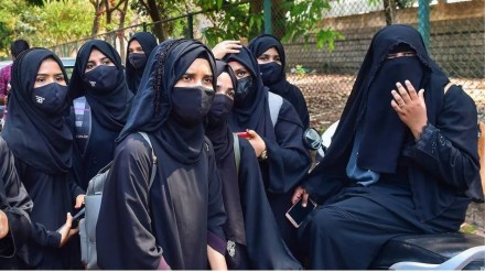 The female college students said that they were denied entry into the college for wearing burqa, and were allegedly being compelled to remove the black robe at the entrance gate. File Image.