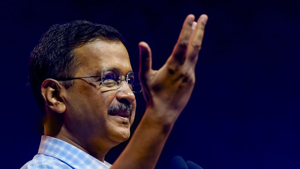 Delhi CM Arvind Kejriwal addresses during an interaction in Delhi. (PTI Photo | File)

