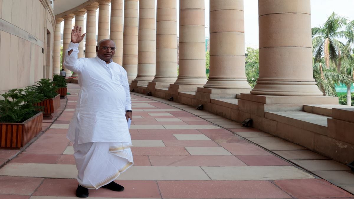 Former Leader of Opposition in RS Mallikarjun Kharge (Express photo by Renuka Puri | File)