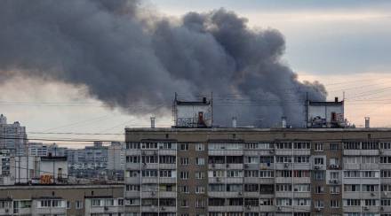 Russian invasion, Ukraine, Kyiv explosion