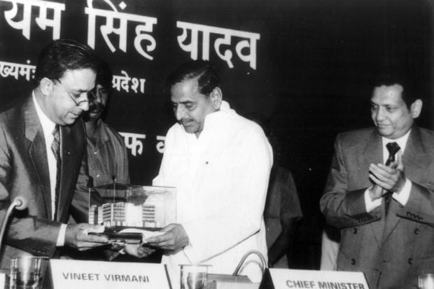 Uttar Pradesh Chief Minister Mulayam Singh Yadav during a function. (IE)