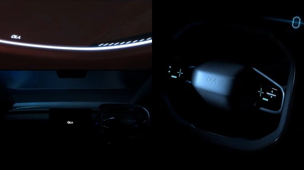 Ola Electric Car's interior 