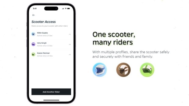 ola electric sharing