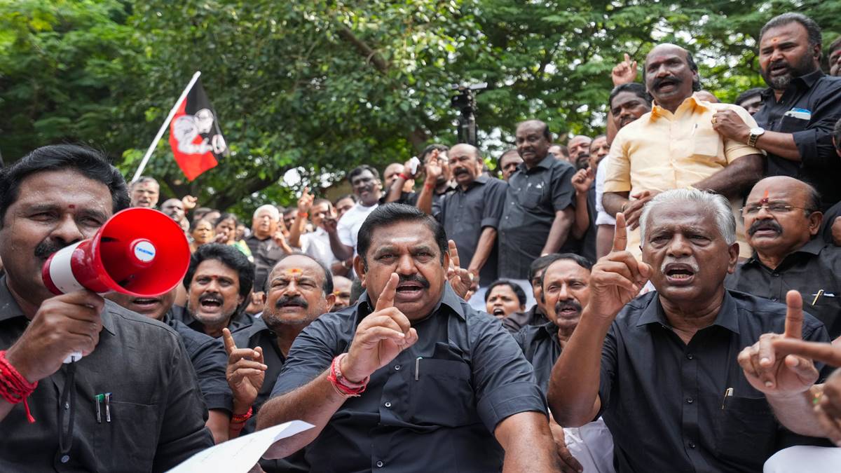 AIADMK Protests | Tamil Nadu | AIADMK leaders |