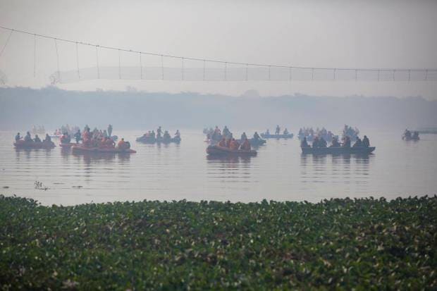 At 1.25 meters (4 feet) wide and 233 meters (764 feet) long and known locally as the “jhoolta pool,” or swinging bridge, the structure was inaugurated in 1879 during British rule. (PTI Photo)