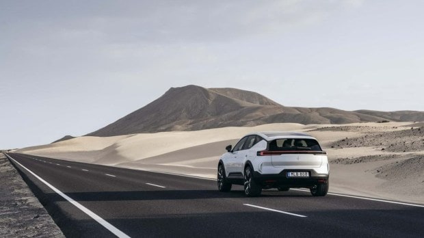 The Polestar 3 has a standard driver-assist package that includes adaptive cruise control, lane centering, blindspot detection, and other safety features.