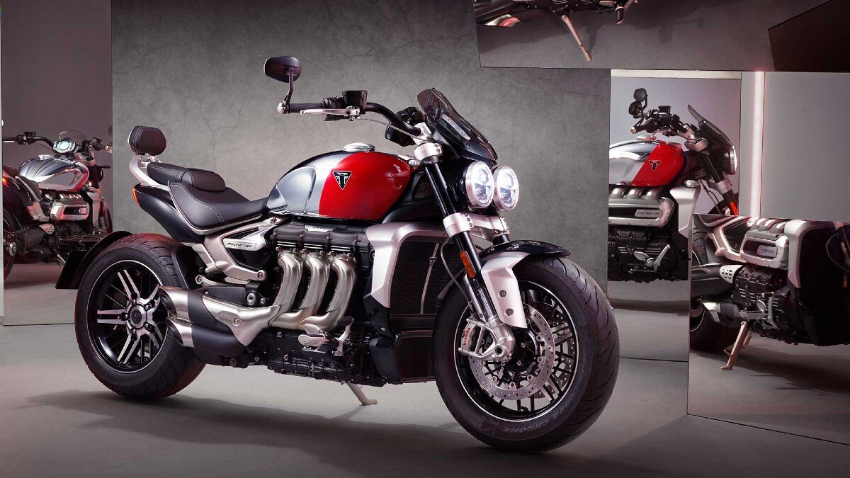 Triumph Rocket 3 GT Chrome Edition is priced at Rs 21.40 lakh. The edition gets a full chrome tank but with the front portion finished in Diablo Red. Jet Black fenders, fly screen, headlamp housing, radiator cowls, side panels and rear bodywork, contrasted with an aluminium finish on the upper radiator cowl and fork guards make it look quite unique.