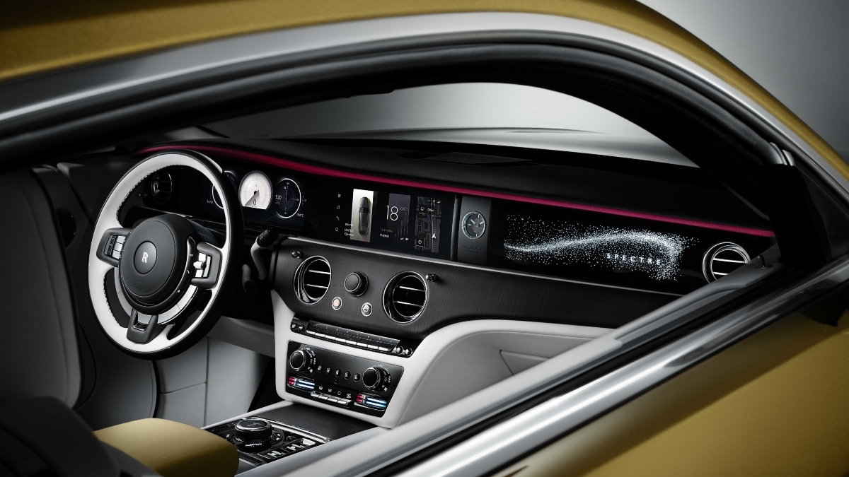 Being a Rolls-Royce offering, the Spectre sports luxurious interiors and is loaded with features up to the gills. Its front passenger dashboard has the Spectre nameplate and is made up of a cluster of over 5,500 illuminated LEDs.