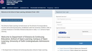 SOL application form 2022, DU SOL Registration, New courses, DU SOL registration 2022,