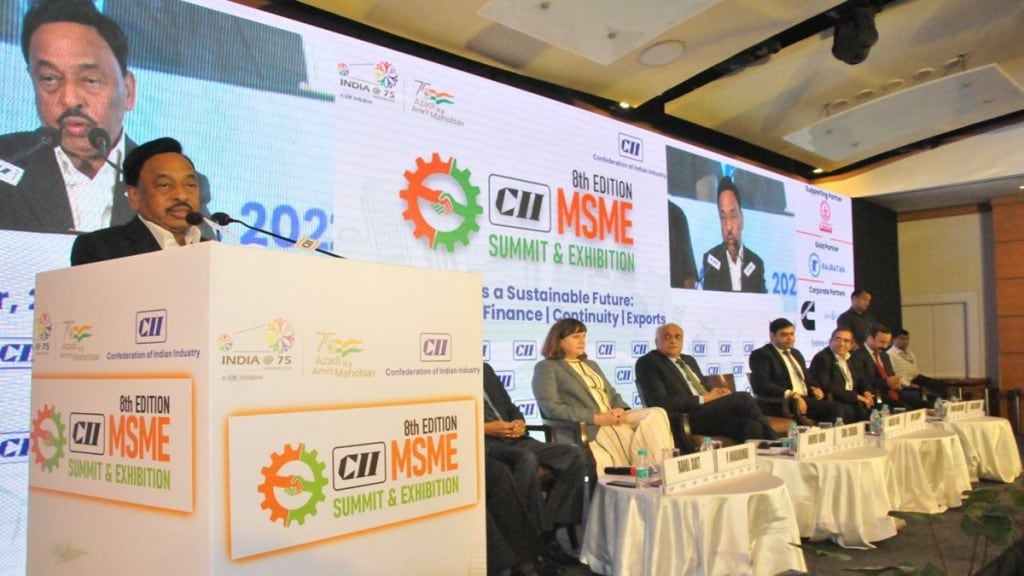 Narayan Rane, MSME Minister, Union MSME Minister, technology, growth, productions, exports, MSME, SME, MSE, SMB, small businesses, MSME sector, CII, Confederation of Indian Industry, Mumbai, GDP, entrepreneurship, production, employment