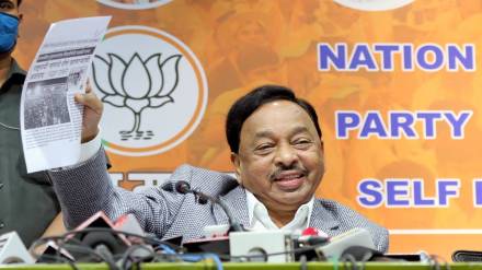 Union Minister Narayan Rane. (Express Photo By Ganesh Shirsekar | File)