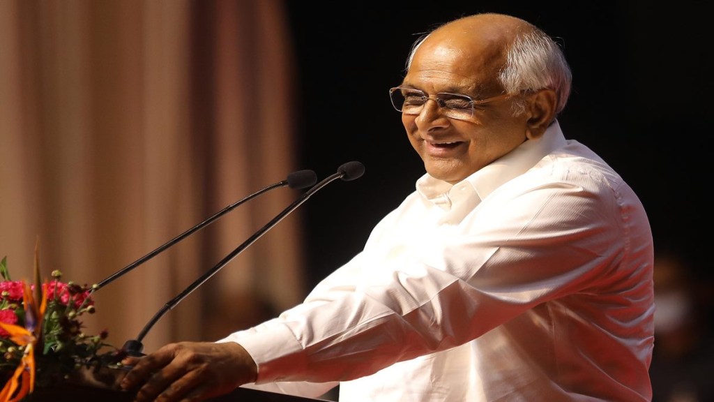 CM Bhupendra Patel. (Express photo by Nirmal Harindran | File)
