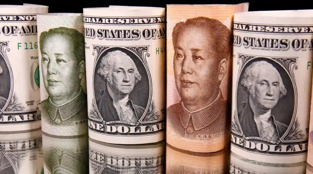 As the dollar jumped to two-decade highs against other reserve currencies, like the euro and yen, it reduced the dollar value of the holdings of these currencies. (Photo Credits: Reuters) As the dollar jumped to two-decade highs against other reserve currencies, like the euro and yen, it reduced the dollar value of the holdings of these currencies. (Photo Credits: Reuters)