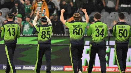 This was Ireland's maiden win in the second stage of the T20 World Cup. (Photo: Twitter/ICC) This was Ireland's maiden win in the second stage of the T20 World Cup. (Photo: Twitter/ICC)