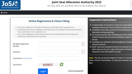 josaa 2022 round 3 seat allocation result, josaa round 3 seat allotment, josaa counselling 2022 date, josaa counselling 2022