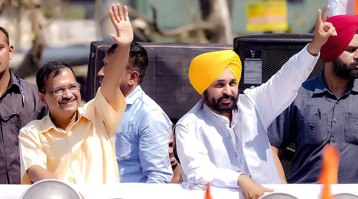 On Saturday, AAP national convener Kejriwal and Mann had addressed a public meeting in Dahod town On Saturday, AAP national convener Kejriwal and Mann had addressed a public meeting in Dahod town