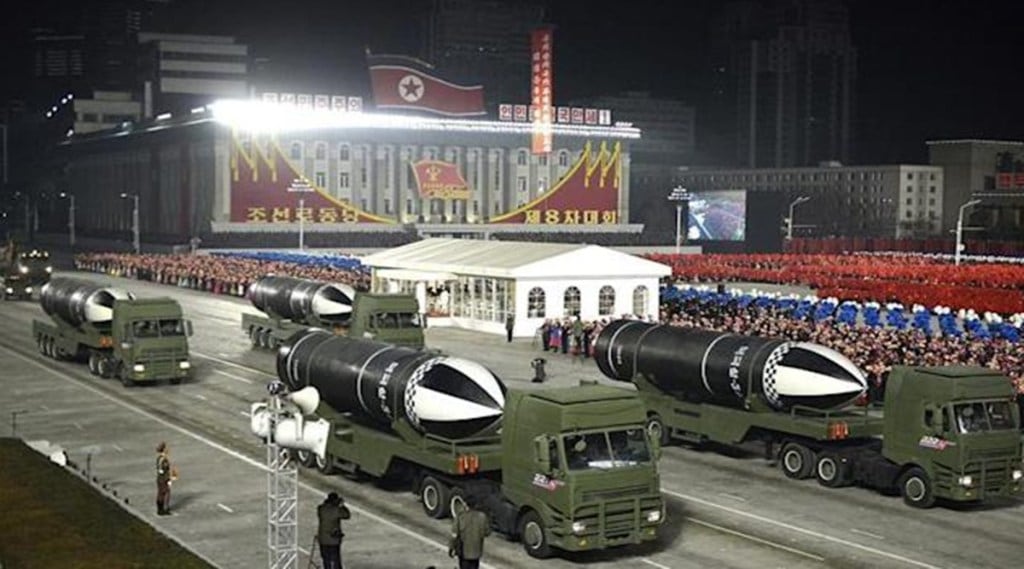 The missile tests were in response to recent naval drills between U.S. and South Korean forces.