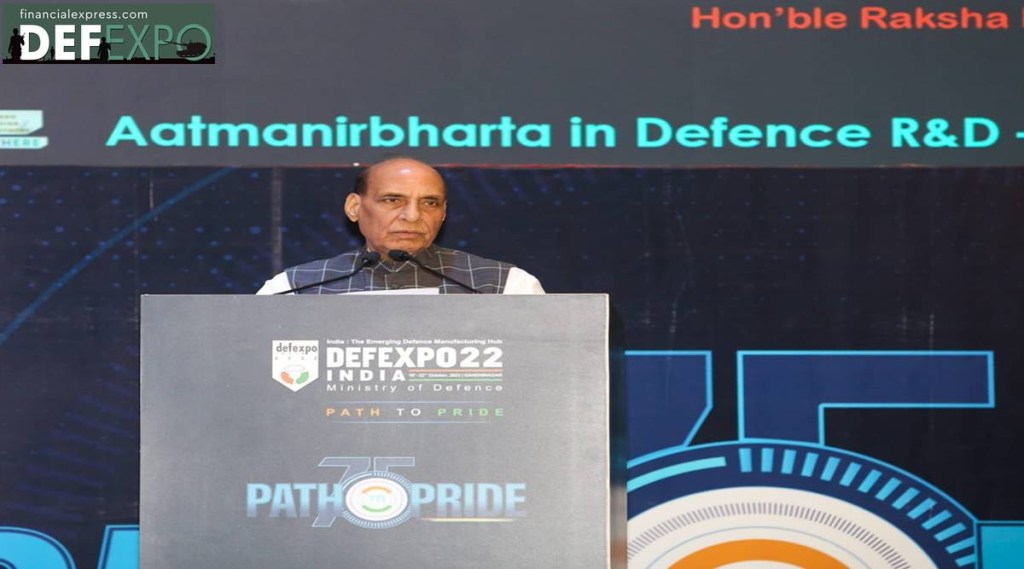 rajnath singh at defence expo 2022