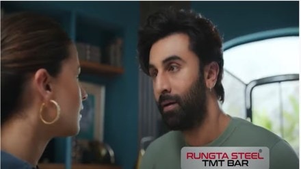 In the TV commercial, Bhatt and Kapoor are seen talking about their new home while spending time together in their living room.