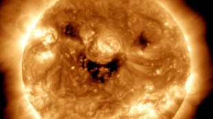 Sun, smiling, NASA