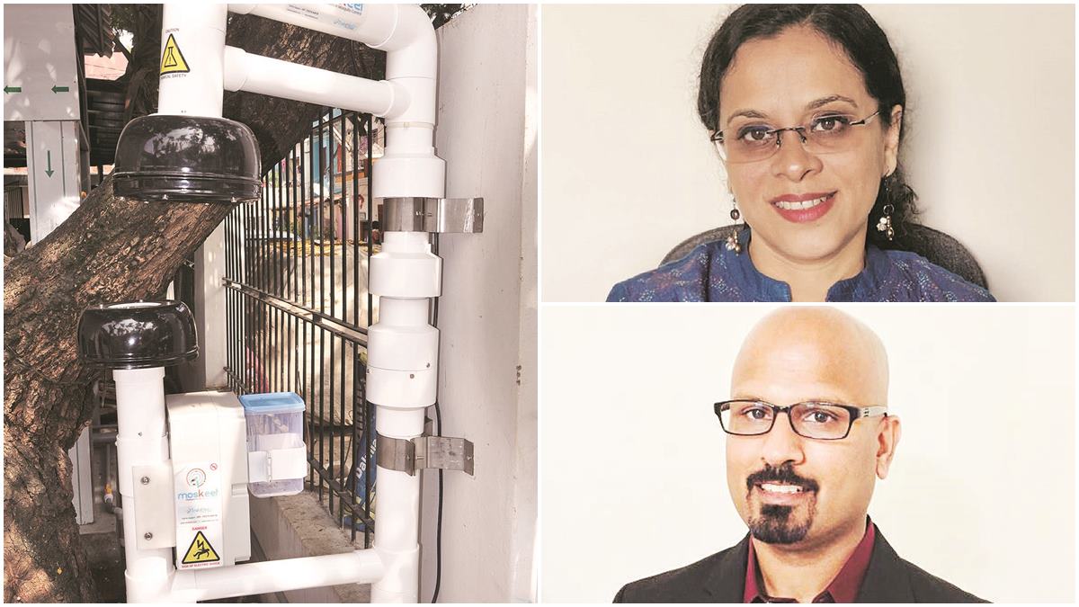 Satish Cherukumalli, co-founder & CEO, TrakItNow and (right) Jayeeta Chowdhury, programme director, India Health Fund