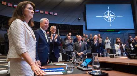 Finland and Sweden - Foreign Ministers at NATO meeting in madrid. Credit NATO