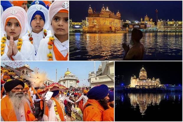 On occasion of 53rd birth anniversary of Guru Nanak Dev, the founder of Sikhism, devotees from all over India thronged gurudwaras in Punajb, Delhi, Haryana, Patna and Chandigarh. The first Sikh guru was born in 1946 at Nankana Sahib which is near Lahore, Pakistan. 'Bhog and 'Akhand Path' were organised at several gurudwaras.PM Narendra Modi greeted the nation on the auspicious day, and inspired by the Guru's thoughts he said that the country was moving ahead with the spirit of welfare of 130 crore Indians.