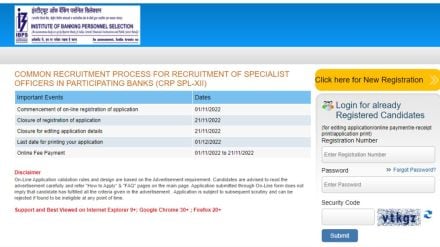 IBPS SO 2022, IBPS SO 2022 online application link, IBPS SO Recruitment 2022
