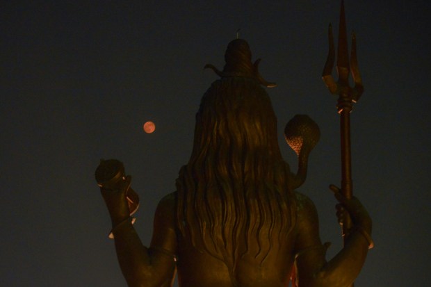 Full Moon seen in the sky from Gurugram, Tuesday, Nov. 8, 2022. (Photo source: PTI)