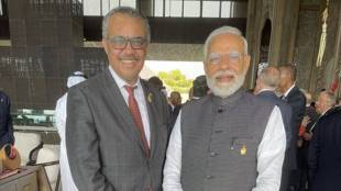 PM modi with WHO chief