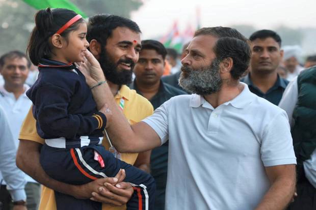 *Congress leader Rahul Gandhi during the party's 'Bharat Jodo Yatra', in Akola district. (PTI Photo)
