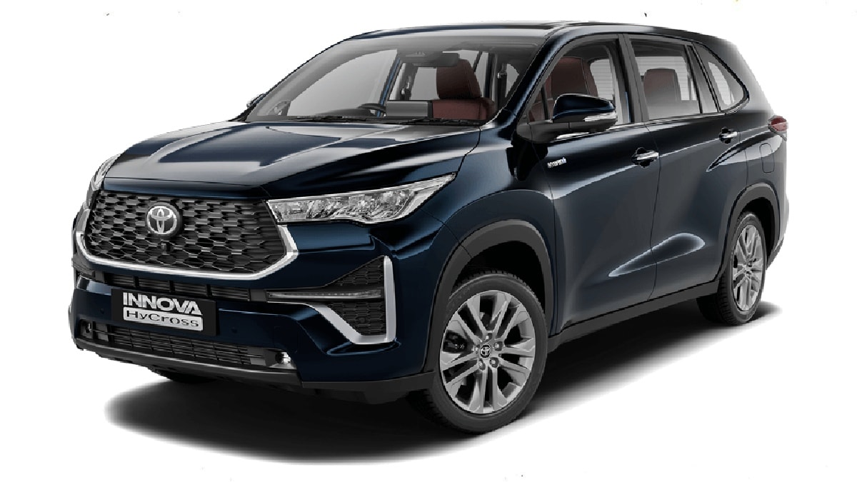 This is the Blackish Ageha Glass Flake colour scheme of Toyota's latest MPV in India.