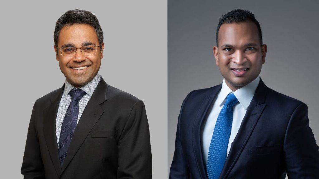 (Left to Right) Avinash Pradhan and Vikna Rajah
