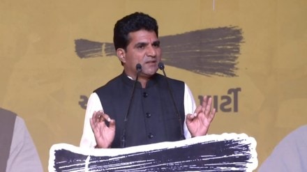 Isudan Gadhvi replaced Gopal Italia as the state unit president. (Photo: Twitter/@AAP)